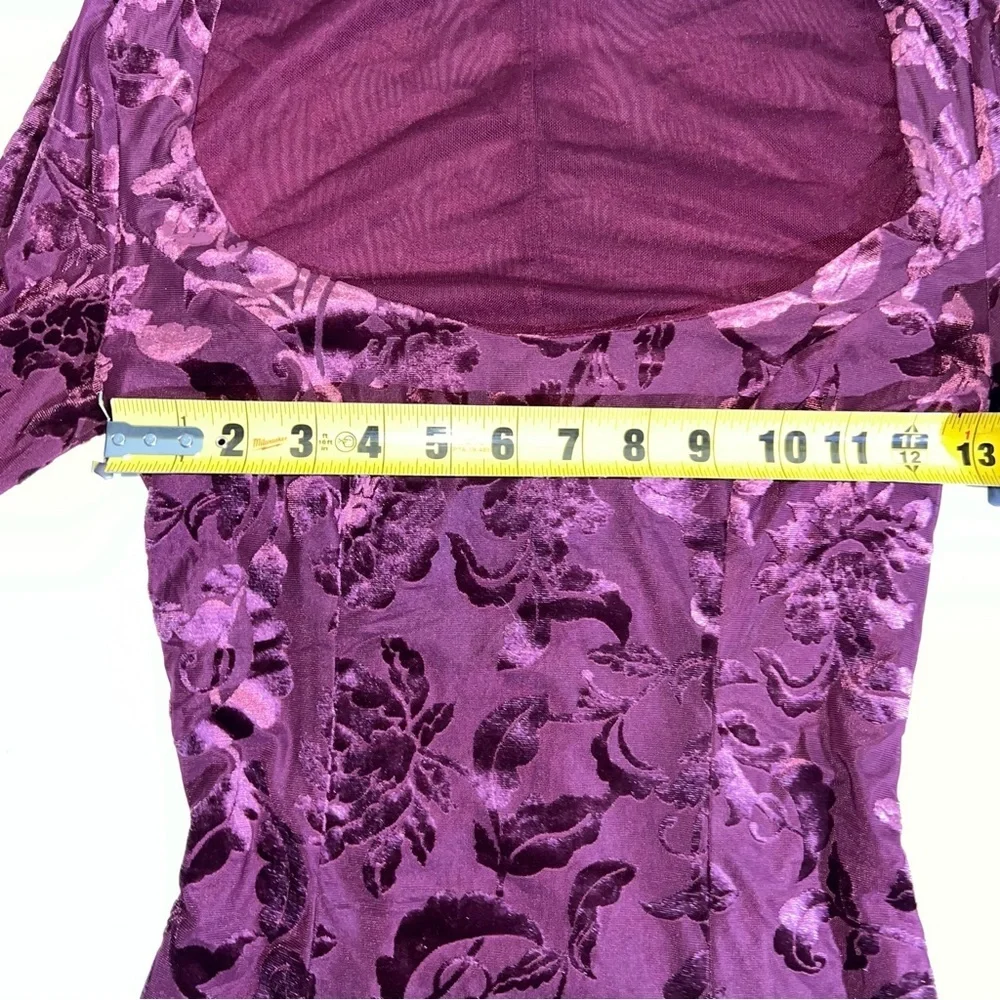 Free People Intimately Whimsical Velvet Burnout Mini Dress Size Small Fairy - Picture 7 of 9